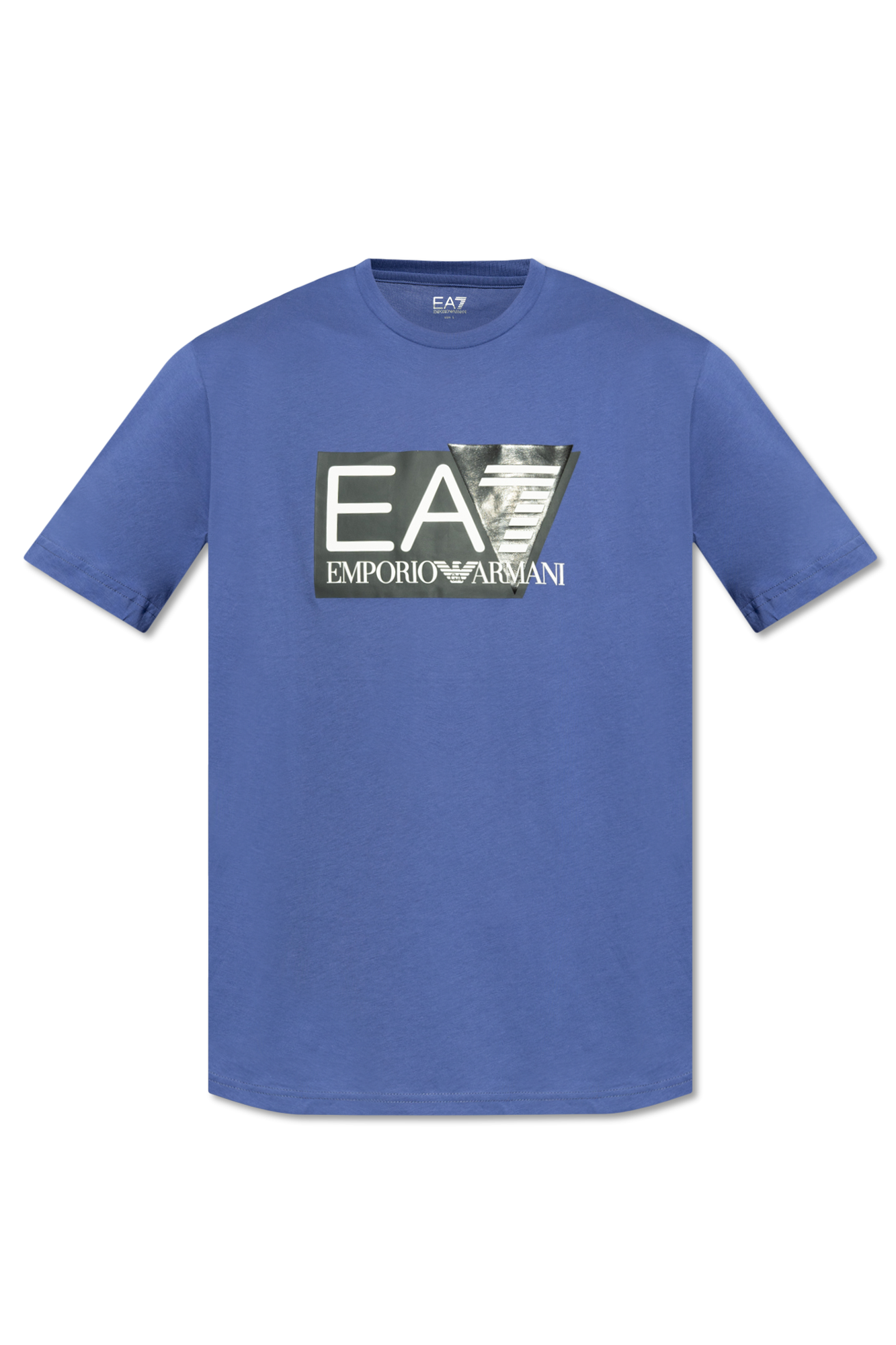 Blue T shirt with logo EA7 Emporio Armani Vitkac GB